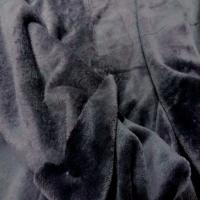 Polaire double face doudou toucher pilou gris anthracite