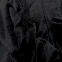Polaire double face doudou toucher pilou noir