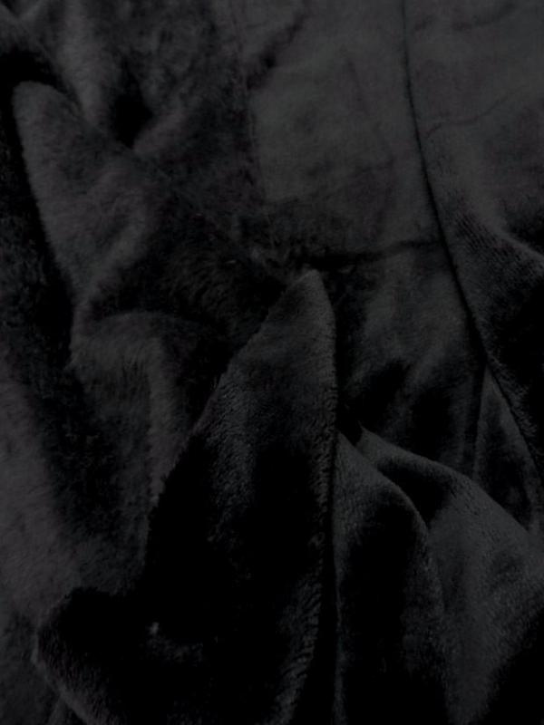 Polaire double face doudou toucher pilou noir7