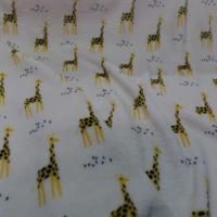 Polaire doudou blanc casse imprime enfant motifs girafe3