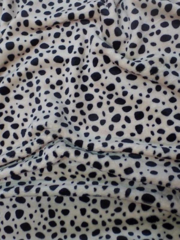 Polaire doudou imprime dalmatien