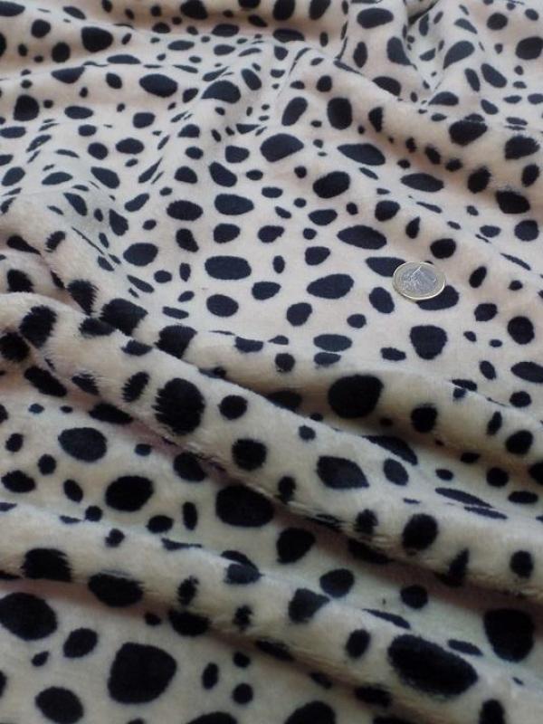 Polaire doudou imprime dalmatien