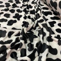 Polaire doudou imprime vache noir blanc 1