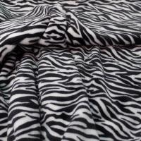 Polaire doudou imprime zebre noir et blanc02