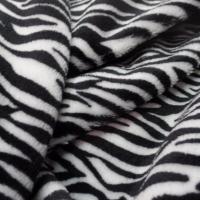 Polaire doudou imprime zebre noir et blanc40