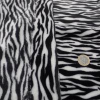 Polaire doudou imprime zebre noir et blanc5