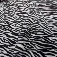 Polaire doudou imprime zebre noir et blanc8