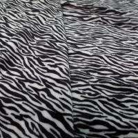 Polaire doudou imprime zebre noir et blanc9