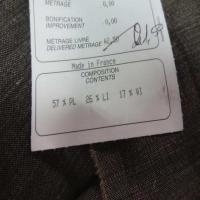 Polyester lin viscose marron03