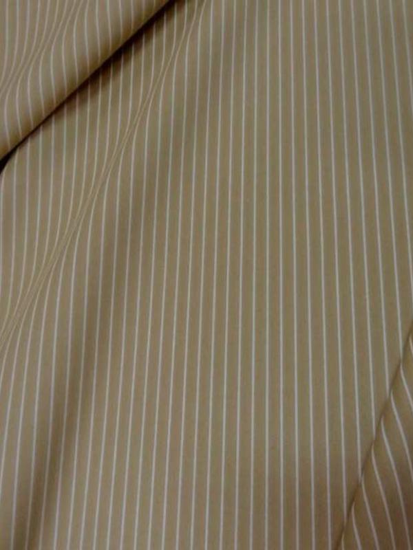 Popeline coton beige a rayure1