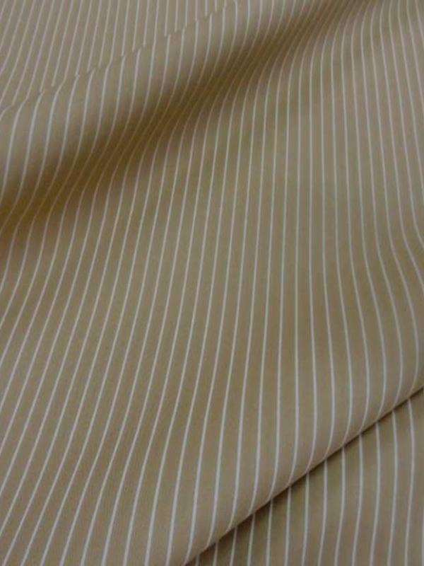Popeline coton beige a rayure1