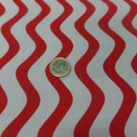 popeline coton blanche a bandes rouge pas cher en ligne