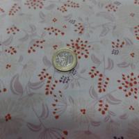 popeline coton blanche imprimé style liberty fleurs multicolore en ligne