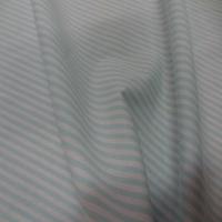 Popeline coton blanche raye bleu
