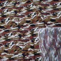 Popeline coton imprime armee camouflage ton blanc marron noir6