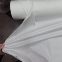 tissu Popeline coton lycra blanche en 1.25m de large