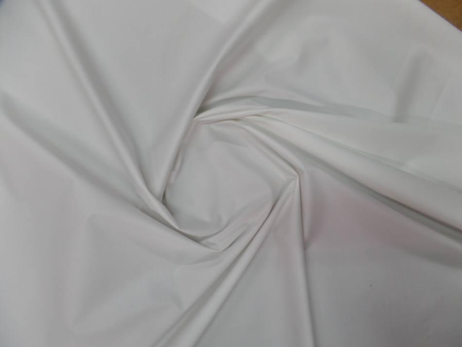 vente de tissu Popeline coton lycra blanche 180 gr m²