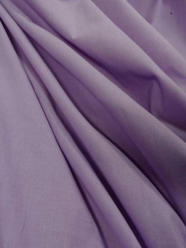 Popeline coton mauve rose