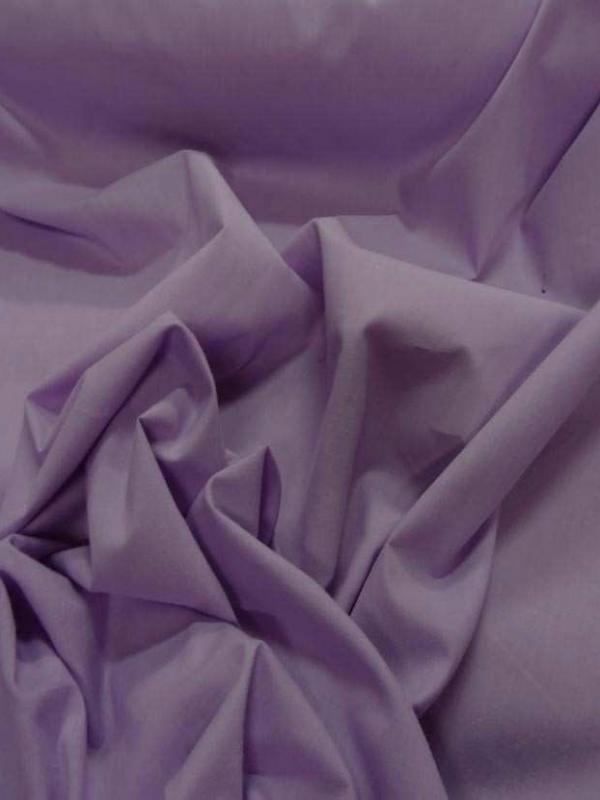 Popeline coton mauve rose