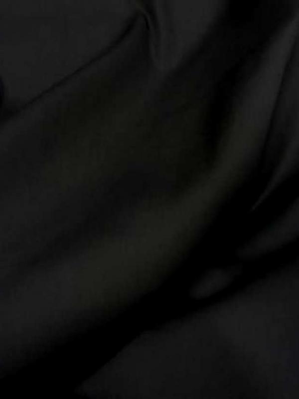 Popeline coton lycra noire