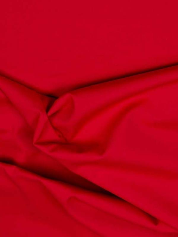 Popeline coton rouge