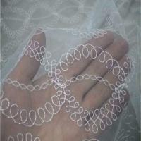 Resille blanche brode5