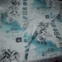 Resille blanche imprime bleu7