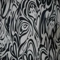 Resille blanche imprime motif bleu nuit annee 701