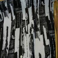 Resille blanche imprime noir1