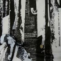 Resille blanche imprime noir5
