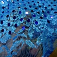 Resille dentelle bleu a paillettes1