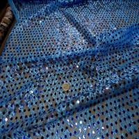 Resille dentelle bleu a paillettes2