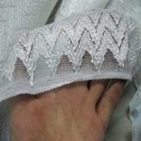 Resille dentelle lycra blanche pas cher