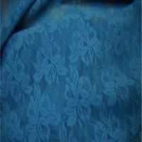Resille dentelle lycra ton bleu