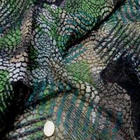 Resille faconne aspect dentelle noir et vert1