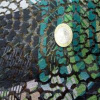 Resille faconne aspect dentelle noir et vert8