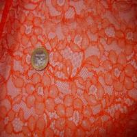 Resille faconne dentelle orange