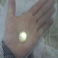 Resille filet lycra blanche en 1 70m de large0