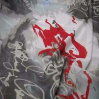 Resille imprime blanche gris rouge6