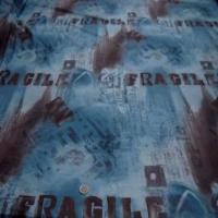 Resille imprime ton bleu fragile0