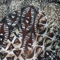 Resille imprime ton marron beige
