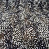 Resille imprime ton marron beige9