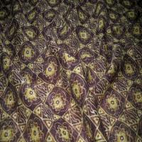 Resille imprime ton marron jaune