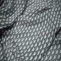 Resille lycra faconne noir blanc