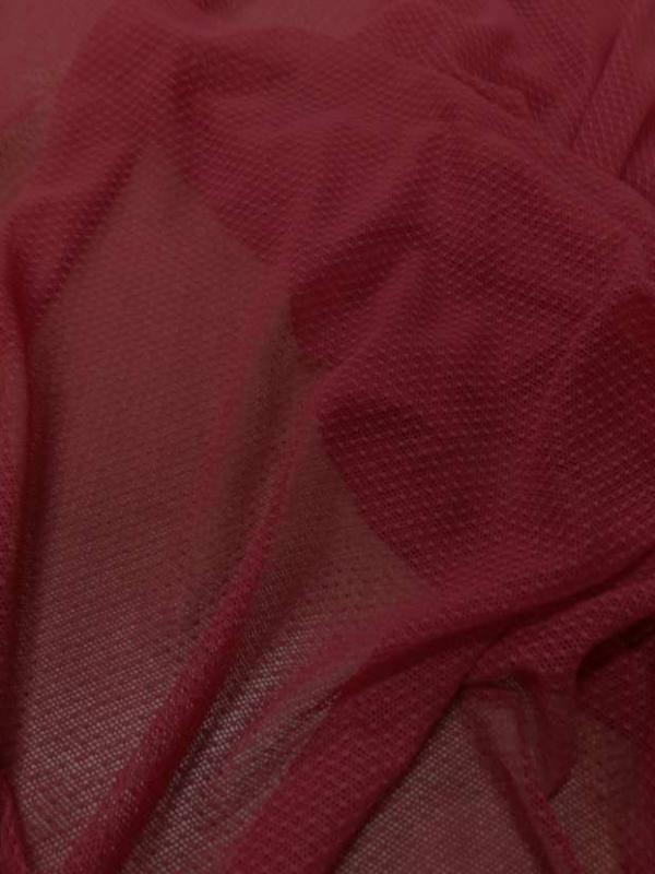 Resille lycra faconne ton rouge bordeaux