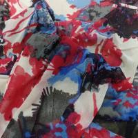 vente tissu résille lycra imprimé ton rouge ,noir ,blanc ,bleu
