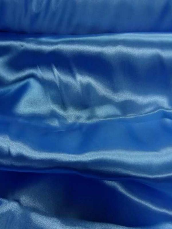 Satin bleu turquoise en 1 50m de large