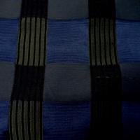 Satin d ameublement faconne ton bleu3