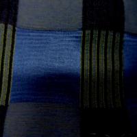 Satin d ameublement faconne ton bleu4