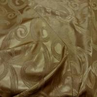 Satin d ameublement faconne volutes double face ton or1